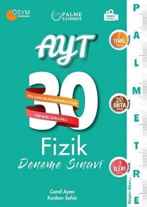 Palme Yayınları AYT Fizik Palmetre Serisi 30 Deneme Cemil Ayan