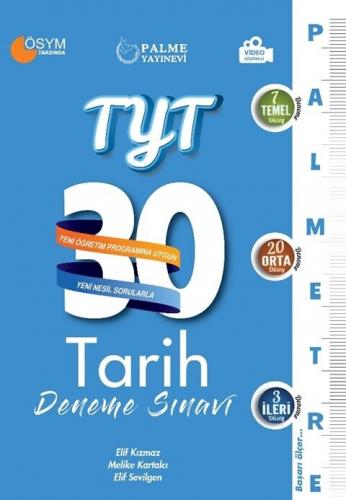 Palme Yayınları TYT Tarih Palmetre Serisi 30 Deneme Video Çözümlü Komi
