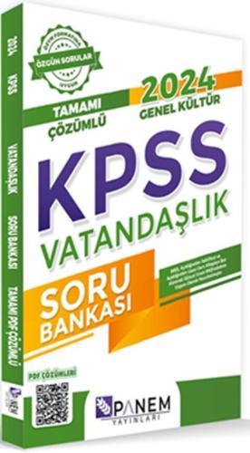 Panem Yayınları 2024 KPSS Vatandaşlık Tamamı Çözümlü Soru Bankası Komi