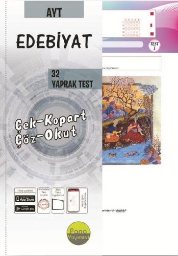 Pano Yayınları AYT Edebiyat Yaprak Testleri Çek Kopart 32 Adet Komisyo