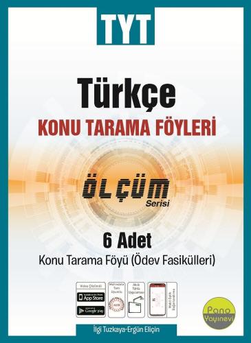 Pano Yayınları TYT Türkçe Konu Tarama Föyleri Ölçüm Serisi 6 Fasikül K