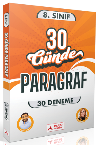 8. Sınıf LGS Kitapları - Paraf Akademi 8. Sınıf 30 Günde Paragraf 30 D