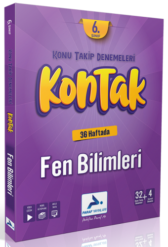 Paraf Yayınları 6. Sınıf Fen Bilimleri Kontak Konu Takip Denemeleri