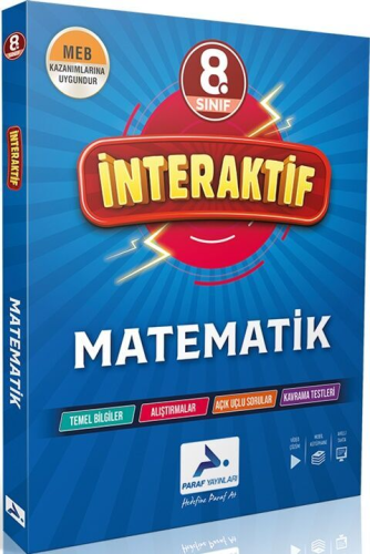 Paraf Yayınları 8. Sınıf İnteraktif Matematik Soru Bankası Komisyon