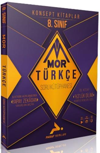 Paraf Yayınları 8. Sınıf LGS Türkçe Mor Soru Kütüphanesi Kolektif