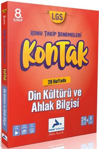 Paraf Yayınları LGS 8. Sınıf Din Kültürü ve Ahlak Bilgisi Kontak Konu Takip Denemeleri