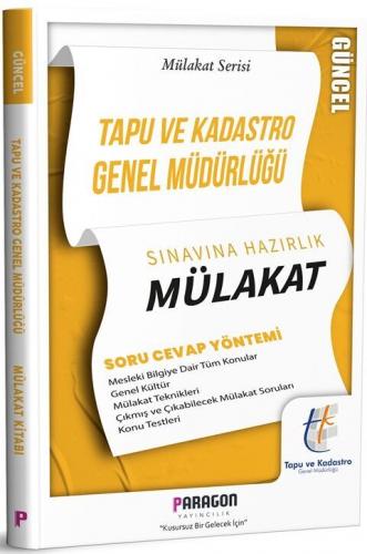 Paragon Yayınları Tapu ve Kadastro Genel Müdürlüğü Sınavına Hazırlık M
