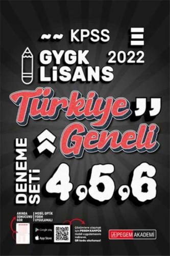 Pegem Yayınları 2022 KPSS Genel Yetenek Genel Kültür Türkiye Geneli 3 