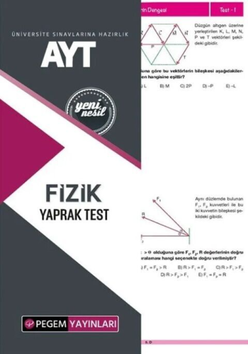 Pegem Yayınları AYT Fizik Yaprak Test