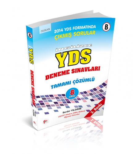 Pelikan Yayınları İngilizce YDS Deneme Sınavları Tamamı Çözümlü 8 Sına