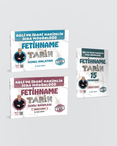 Adli İdari Hakimlik İcra Müdürlüğü FETİHNAME Tarih Konu Soru Deneme Seti