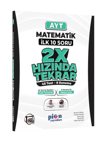 Pion Yayınları AYT Matematik İlk 10 Soru 2X Hızında Tekrar