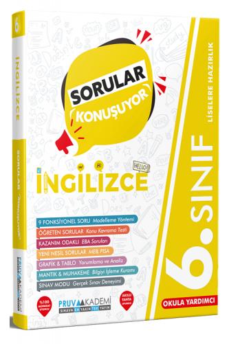Pruva Akademi 6. Sınıf Sorular Konuşuyor İngilizce Komisyon