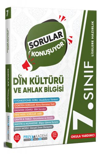 Pruva Akademi 7. Sınıf Sorular Konuşuyor Din Kültürü ve Ahlak Bilgisi