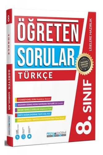 Pruva Akademi 8. Sınıf Öğreten Sorular Türkçe Komisyon