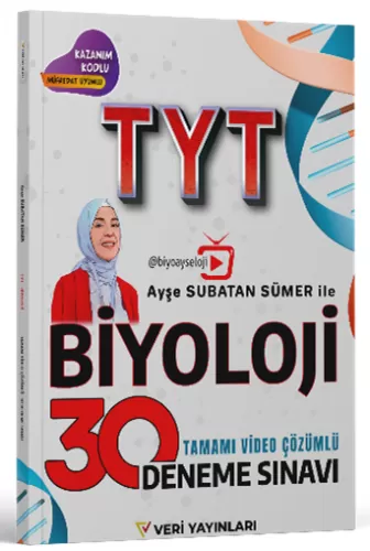 Veri Yayınları TYT Biyoloji Ayşe Sultan Sümer ile 30 Deneme Video Çözü