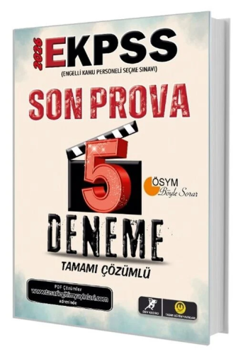 Tasarı Yayınları Dev Kadro 2026 EKPSS Son Prova 5 Deneme Çözümlü