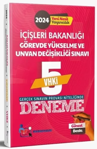 Memur Sınav 2024 GYS İçişleri Bakanlığı VHKİ 5 Deneme Komisyon