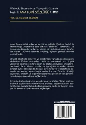 Tıp Kitapları, - Nobel Tıp Kitabevi - Resimli Anatomi Sözlüğü