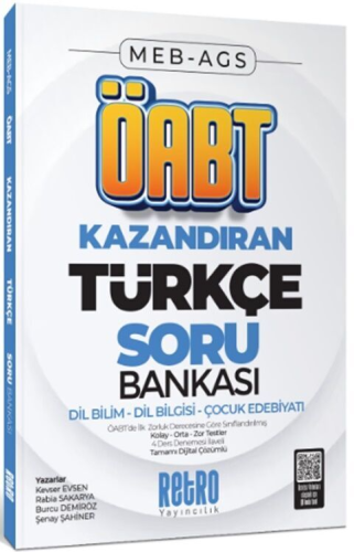 MEB-AGS ÖABT Kitapları,Soru Bankası, - Retro Yayıncılık - Retro Yayınc