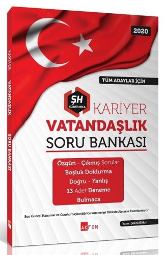 Akfon Yayınları 2020 KPSS Kariyer Vatandaşlık Soru Bankası Şükrü Bitki