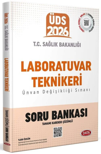 Data Yayınları 2026 T.C. Sağlık Bakanlığı ÜDS Laboratuvar Teknikeri Kadrosu Soru Bankası (Karekod Çözümlü)