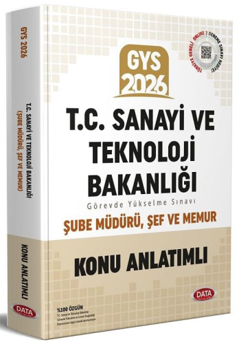 Data Yayınları 2026 T.C. Sanayi ve Teknoloji Bakanlığı GYS Şube Müdürü - Şef - Memur Konu Anlatımlı