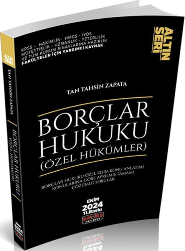 HMGS, Hakimlik Sınavları, - Savaş Yayınevi - Borçlar Hukuku (Özel Hükü