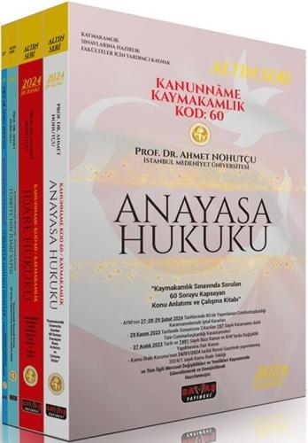 Kanunname Kaymakamlık KOD 60 Konu Anlatımı Ahmet Nohutçu