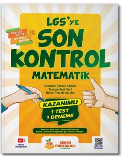 Şeker Portakalı Yayınları 8. Sınıf LGS ye Son Kontrol Matematik Komisy