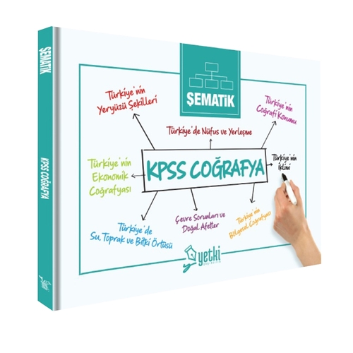 Yetki Yayınları 2024 Şematik KPSS Coğrafya Komisyon