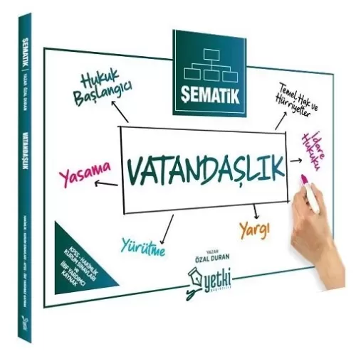 Yetki Yayınları Şematik KPSS Vatandaşlık Ders Notları Özal Duran