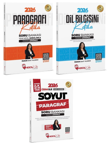 Hoca Kafası Yayınları 2026 KPSS TYT ALES DGS Paragrafı Dil Bilgisi Kafala Soyut Soru Bankası 3'lü Set