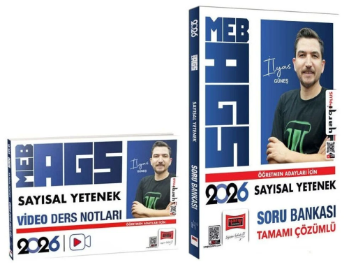 Yargı Yayınları 2026 MEB-AGS Sayısal Yetenek Video Ders Notları ve Soru Bankası 2'li Set