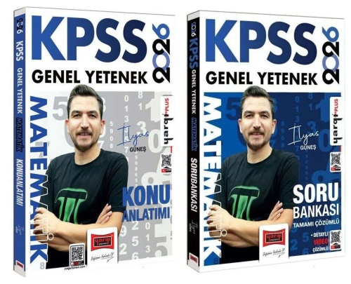Yargı Yayınları 2026 KPSS Matematik Konu ve Soru Bankası 2'li Set