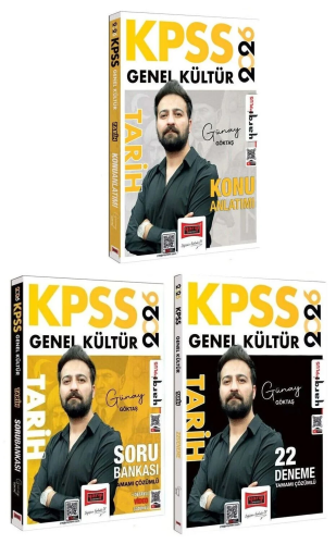 Yargı Yayınları 2026 KPSS Tarih Konu Soru Bankası ve 22 Deneme 3'lü Set