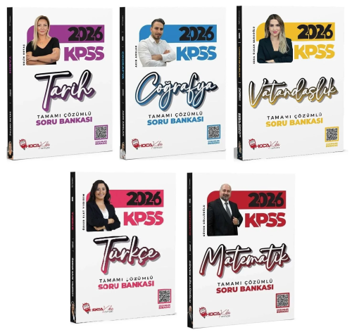 Hoca Kafası Yayınları 2026 KPSS Genel Yetenek Genel Kültür Soru Bankası 5'li Set