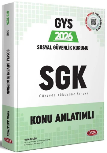 Data Yayınları 2026 Sosyal Güvenlik Kurumu SGK GYS Konu Anlatımlı