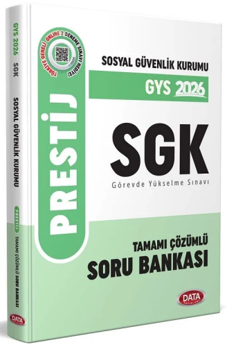 Data Yayınları 2026 Sosyal Güvenlik Kurumu SGK GYS Prestij Çözümlü Soru Bankası