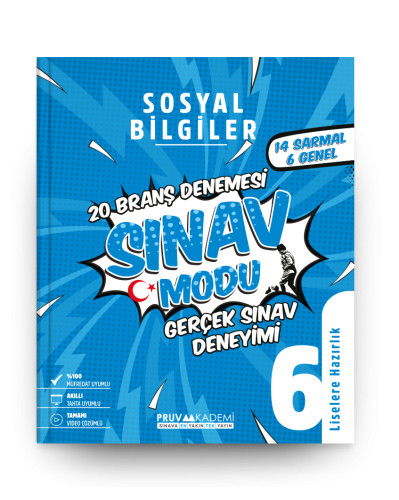 Pruva Akademi 6. Sınıf Sosyal Bilgiler Deneme