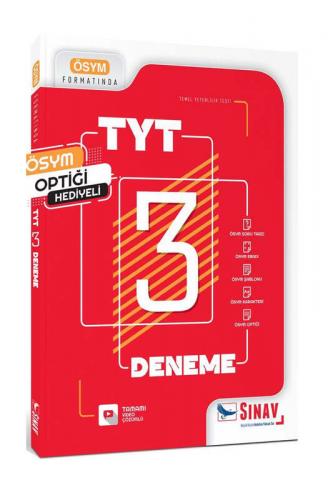 Sınav Yayınları TYT Tamamı Video Çözümlü 3 Deneme