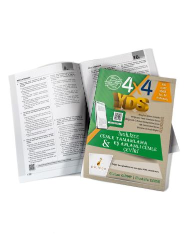 4x4 YDS Seti 1. Kitap Cümle Tamamlama, Çeviri ve Eş Anlamlı Cümle Gürc