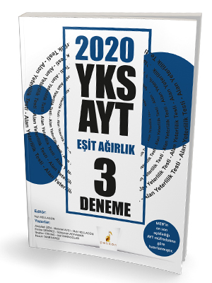 Pelikan Yayınları 2020 YKS AYT Eşit Ağırlık 3 Deneme Sınavı Nuh Hellag