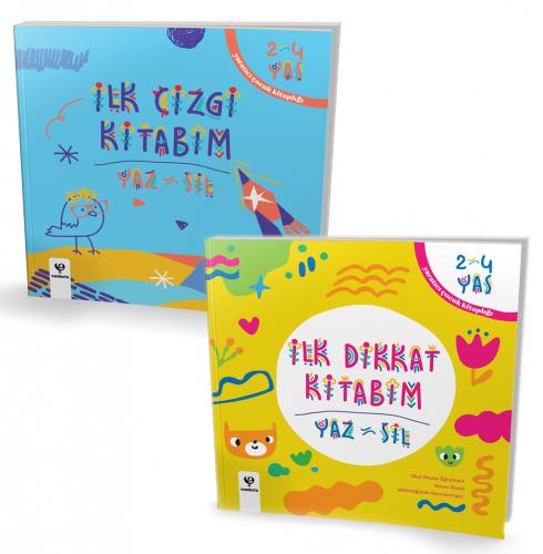 İlk Çizgi Kitabım -İlk Dikkat Kitabım -Yaz Sil Set
