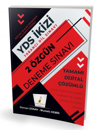 YDS İngilizce İkizi 2 Özgün Deneme Sınavı Dijital Çözümlü Mustafa Demi