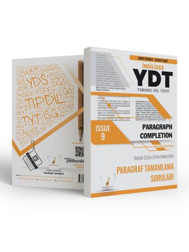 YDT İngilizce Paragraph Completion Issue 9 Hakkı Kurban