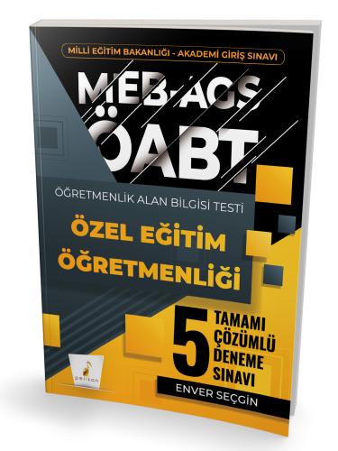 Pelikan Yayınları MEB-AGS ÖABT Özel Eğitim Öğretmenliği Tamamı Çözümlü 5 Deneme Sınavı