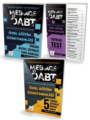 Pelikan Yayınları MEB-AGS ÖABT Özel Eğitim Öğretmenliği Soru Bankası - Deneme - Yaprak Test Seti