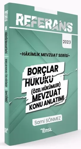 Referans Borçlar Hukuku Özel Hükümler Mevzuat Konu Anlatımı