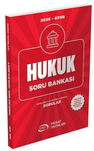 Murat Yayınları 2026 KPSS A Grubu Hukuk Soru Bankası Çözümlü